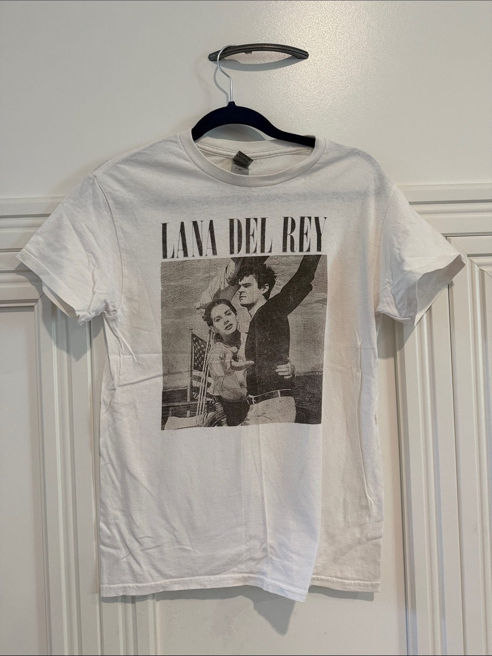Lana Del Rey White Graphic Band T-Shirt S
